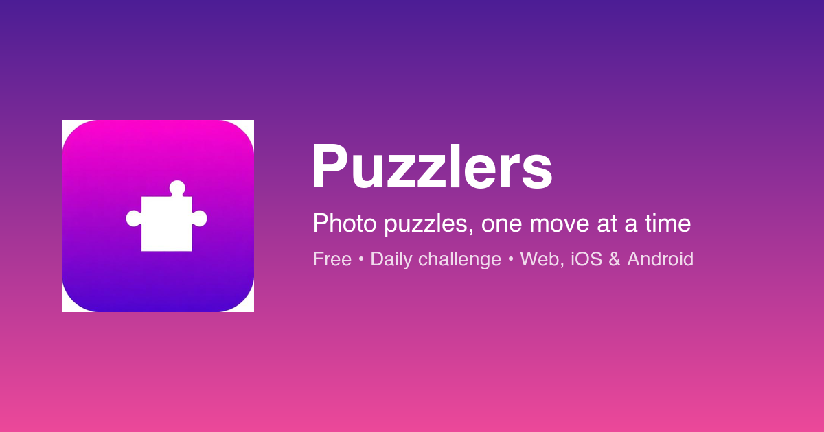 Interfaccia del puzzle fotografico Puzzlers